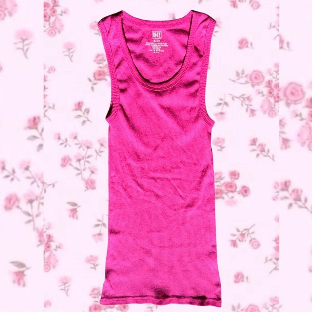 Hot Pink Tank Top - Blue Star Clothing Company - Size Small